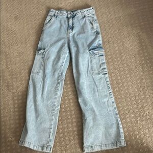 Light Blue Cargo Jeans
